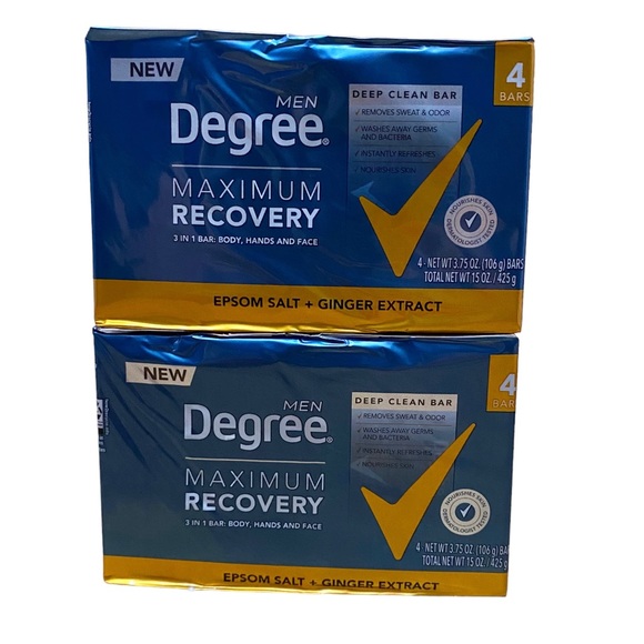 Degree Grooming Degree Men Maximum Recovery Bar Soap 3in Epsom Salt